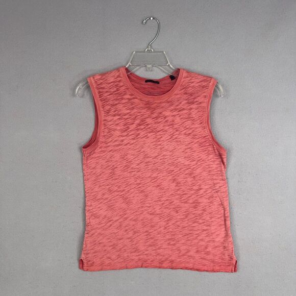 ATM Tank Womens Small Pink Red Heather Anthony Thomas Melillo Cotton Slub Jersey - Picture 1 of 13